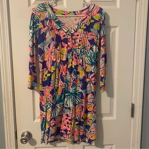 Lilly Pulitzer 3/4 sleeve V-neck dress-XS